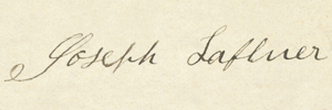 signature of Joseph Lafluer